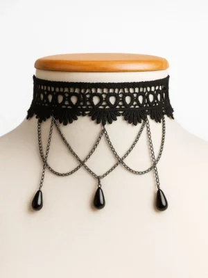 Gargantilha Goth Renda Vitoriana