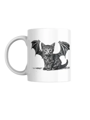 Caneca Gatinho Gotico Bat Cat