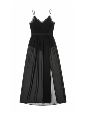 Vestido Tule Véu Noturno