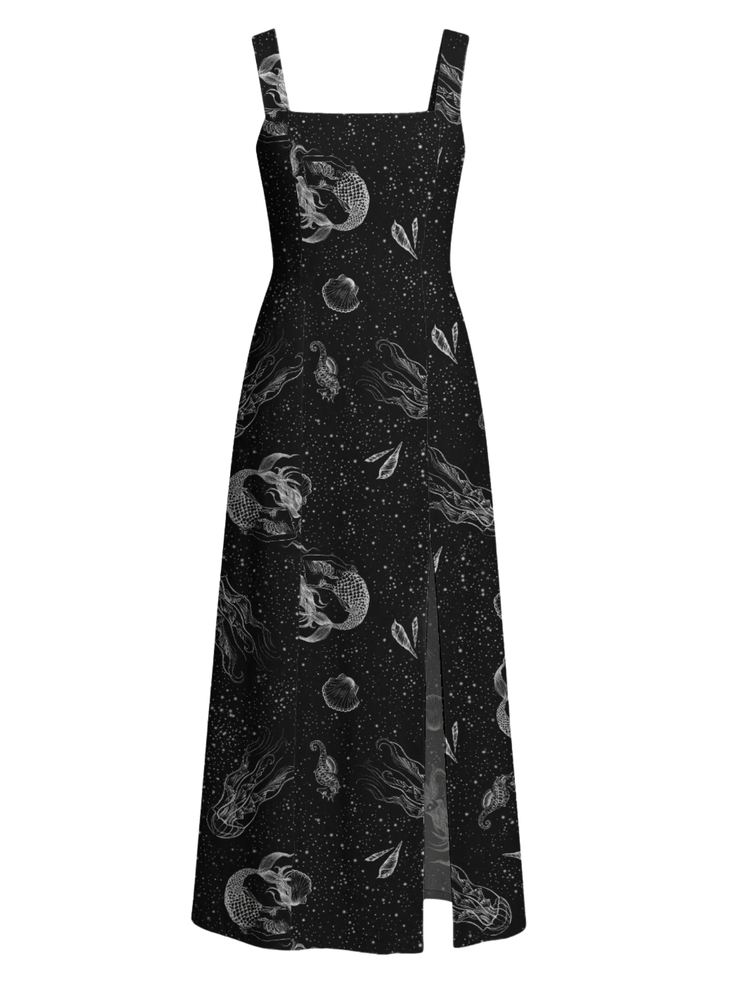 Vestido Longo Queen Dark Ocean